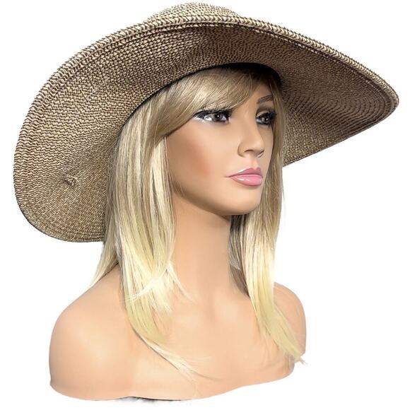 Large Brim Beach Sun Hat With Bow Detail - Picture 11 of 12